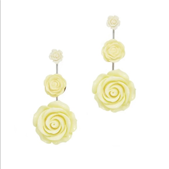 DANNIJO Jewelry - Dannijo yellow flower drop earrings NWOT